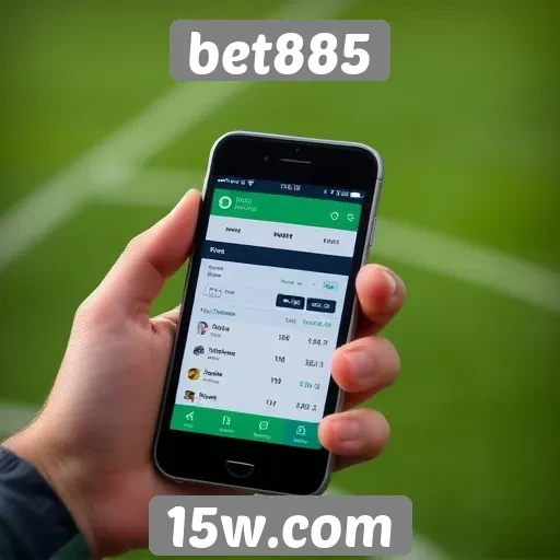 Experiência de aposta móvel no site bet885